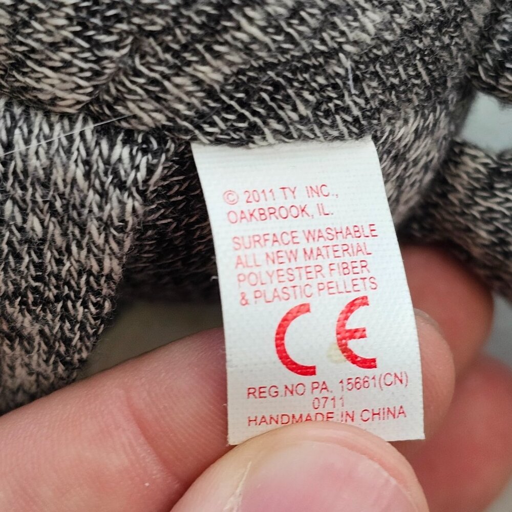 Ty Beanie Babies Lot 3 Spangle Bear Socks Monkey Van Pyre Retired Plush - Picture 11 of 13